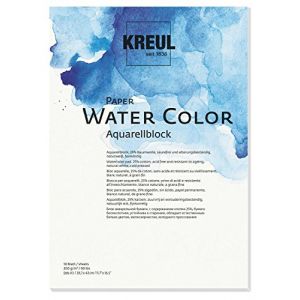 C.Kreul 69012 &ndash; Paper Water Color, Bloc de Papier Aquarelle, Format A3, 10 Feuilles