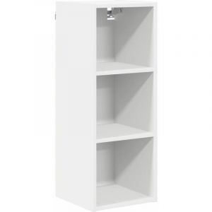 VidaXL Armoire suspendue avec stockage Riga Blanc 30 x 29,5 x 80 cm
