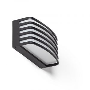 TechBrey Applique Murale Extérieure LED 12W Éclairage Rectangulaire Noire Juli Noir