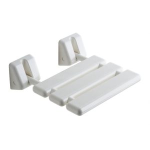 Kiamami Valentina ABATTANT POUR DOUCHE INCLINABLE SIT-IN BLANC