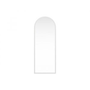 Vente-unique - Grand miroir arche en bois de paulownia - l. 65 x h. 170 cm - Blanc - shangi