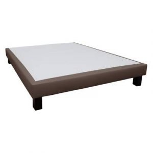 Revance Sommier Deco REVANCE, 16 cm 90 x 200 cm Simili cuir Taupe