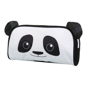 Bagtrotter trousse scolaire rectangulaire kids noire panda