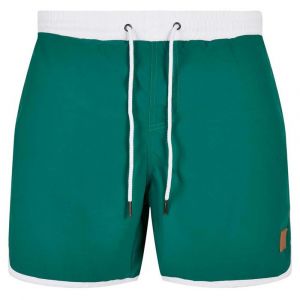 Urban classics Short De Bain Retro 2XL White / Green