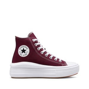 Converse Baskets montantes Chuck Taylor All Star Move Canvas Platform Seasonal Color - Couleur 36,37,38,39,40,41,35 - Taille Bordeaux
