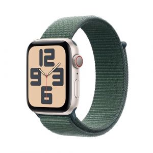 Apple Montre connectée WATCH SE 44mm Lumière Stellaire/Vert Loop Cell