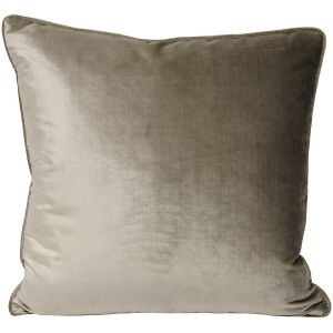 Riva Home - Housse de coussin en velours (55 x 55 cm) (Vison) - UTRV1084