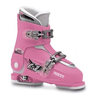 Roces Idea Up Chaussures de Ski Enfant Taille Ajustable Rose Deep Pink-White 30/35