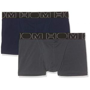 HOM Boxers BOXERLINES BOXER BRIEF HO1 PACK X2 bleu - Taille XXL,S,M,L,XL