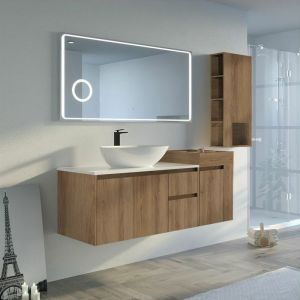 Image de Distribain Meuble salle de bain avezzano 1400 Scandinave vintage - Scandinave Vintage