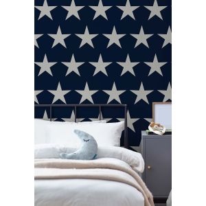 Next Papier peint Stars Navy Blue