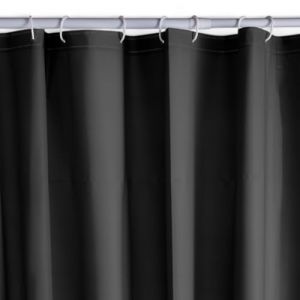 Today Rideau de Douche 180/200 PEVA Black Utility