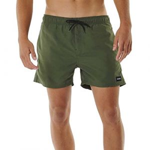 Rip Curl Maillot de bain Offset 15 pouces Volley vert kaki. - L