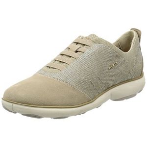 Image de Geox Nebula G, Baskets Basses Femme, Beige (Lead/Lt Taupe), 35 EU