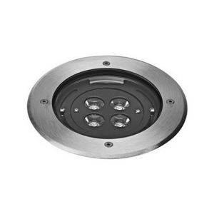Aric Spot encastr&eacute; sol Tecnisol - 12W - 3000K - 850lm - Rond - Non dimmable - Avec ampoule - Aluminium