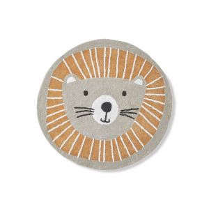 Vertbaudet Tapis rond lavable Lion