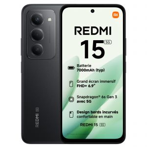 Xiaomi Redmi 15 Noir 256Go 5G