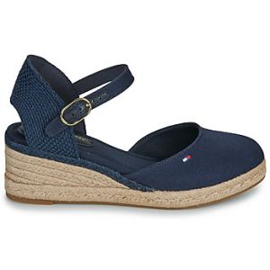Tommy Hilfiger Sandales MID WEDGE ESPAD CLOSED TOE Marine - Taille 36,37,38,39,40,41