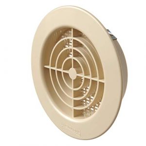 First Plast Grille de ventillation ronde pvc l.12.8 x L.12.8 cm