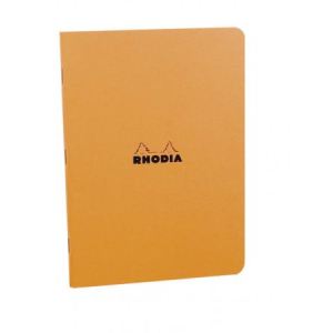 Rhodia 119164C - Cahier piqûre Classic orange A4 21 x 29,7 cm 96 pages - Petits carreaux