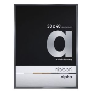 Nielsen design Cadre Alpha aluminium gris ardoise / Image 20 x 30 cm