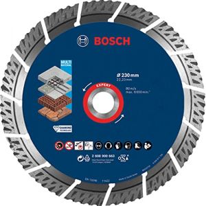 Image de Bosch Accessories 2608900663 Disques de séparation diamantés MULTI-matériaux EXPERT, 230 x 22,23 x 2,4 x 15 mm Ø 230 mm