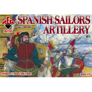 Image de Red Box Spanish Sailor Artillery,16-17th Century - 1:72e