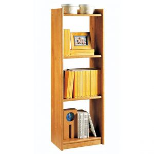 Image de Pegane Visiodirect Étagère de rangement en bois de pin massif coloris miel - Longueur 40 x Profondeur 28 x Hauteur 120 cm