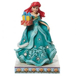 Enesco Disney Traditions Figurine Ariel avec Cadeaux 6008982 7,25" H x 3,875" W x 4,75" L Bleu