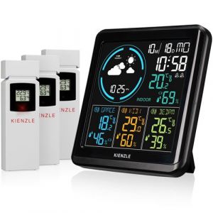 Kienzle Station météo radio avec 3 capteurs extérieurs