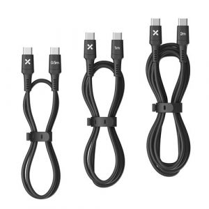 Wefix Lot de 3 USB-C vers USB-C : 0.5/1/2 M Noir