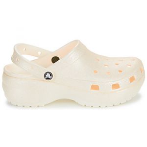 Crocs Sabots Classic Platform Glitter ClogW Blanc - Taille 36 / 37,38 / 39,42 / 43,37 / 38,39 / 40,41 / 42