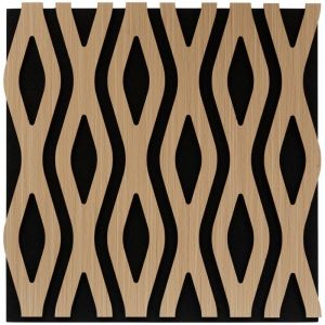 Atmosphera Panneau décoratif mural Clint beige 61x61cm créateur d'intérieur