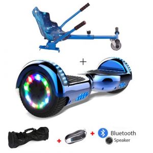 Image de Hoverboard 6 5 Rouge, Fonction Bluetooth, Télécommande et sac à main