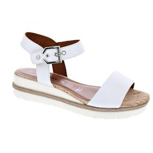 Tamaris Femme Sandales, Dame Sandale à lanières,Chaussure d'été,Sandale,Sandale d'été,Confortable,Plate,White,40 EU / 6.5 UK