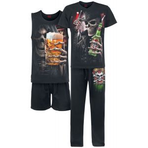 Spiral Triple 6 Homme Pyjama Noir L 100% Coton