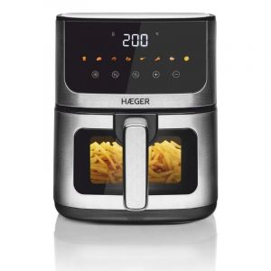 Haeger Friteuse à air AF-D47.005A 4,7L 1200W écran tactile 8 programmes