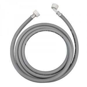 Linxor Tuyau d'arriv&eacute;e d'eau universel pour machine &agrave; laver, lave vaisselle - Gris - 2,5 m