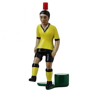 TIPP-Kick Top-Kicker Classique I Joueurs Originaux pour Petits et Grands I Jouez avec Cette Figurine dans Tous nos Jeux de Football de Table I Accessoires I Maillot Jaune I Jeu Simulation Foot