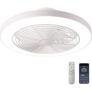 Ventilateur de plafond Orison Low Profile 52x52x21 cm - Blanc - Fonctionnement silencieux