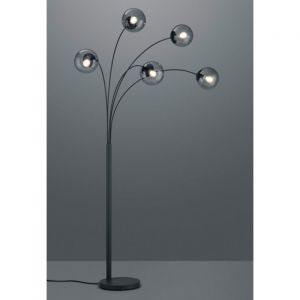 Trio Lampadaire Balini Anthracite 5x28W E14