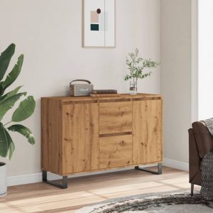 VidaXL Buffet Ch&ecirc;ne Artisanal 104x35x70 Cm Bois D'ing&eacute;nierie