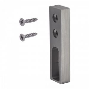 Support d'extr&eacute;mit&eacute; pour penderie rectangulaire - en aluminium finition anodis&eacute; - 75 x 20 x 10 mm - SYNBIOZ