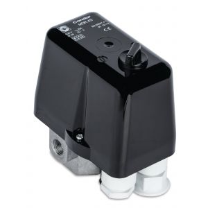 Aircraft Pressostat professionnel pour compresseur - CONDOR MDR 4 - 16 bar - 400 V - 5,5 kW - 16 A (400V) - 9 A (500V) - avec interrupteur marche/arr&ecirc;t CONDOR MDR4 16