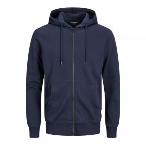 Jack & Jones JJEBASIC Sweat Zip Hood Noos Pull en Laine, Blazer Bleu Marine, XXL Homme