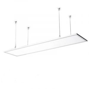 Panneau led 120x30 cm 40W 4000lm lifud + Kit de Suspension Blanc Neutre 4000K - 4500K 120º