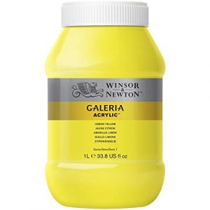 Winsor & Newton Winsor - Newton Galeria Acrylic Medium demp&acirc;tement, Jaune Citron, 1000ml - Acrylfarbe - 2154346