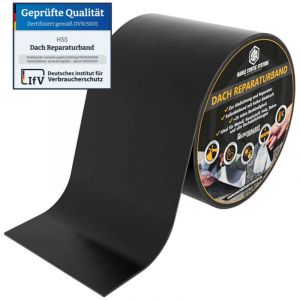 Hanse Syntec Systems - Bande d'étanchéité autocollante pour toiture (Noir, 100mm/5m)