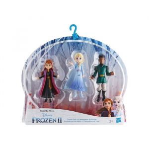 Coffret poupee reine des neiges ii : princesse elsa anna mattias - set collection 3 mini poupees mannequins et 1 carte offerte
