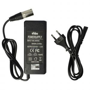 Vhbw Chargeur Compatible Avec Z&uuml;ndapp Alu City Green 3.0, Sdi-3610c V&eacute;los &Eacute;lectriques - Pour Batteries Li-Ion De 36v 100w